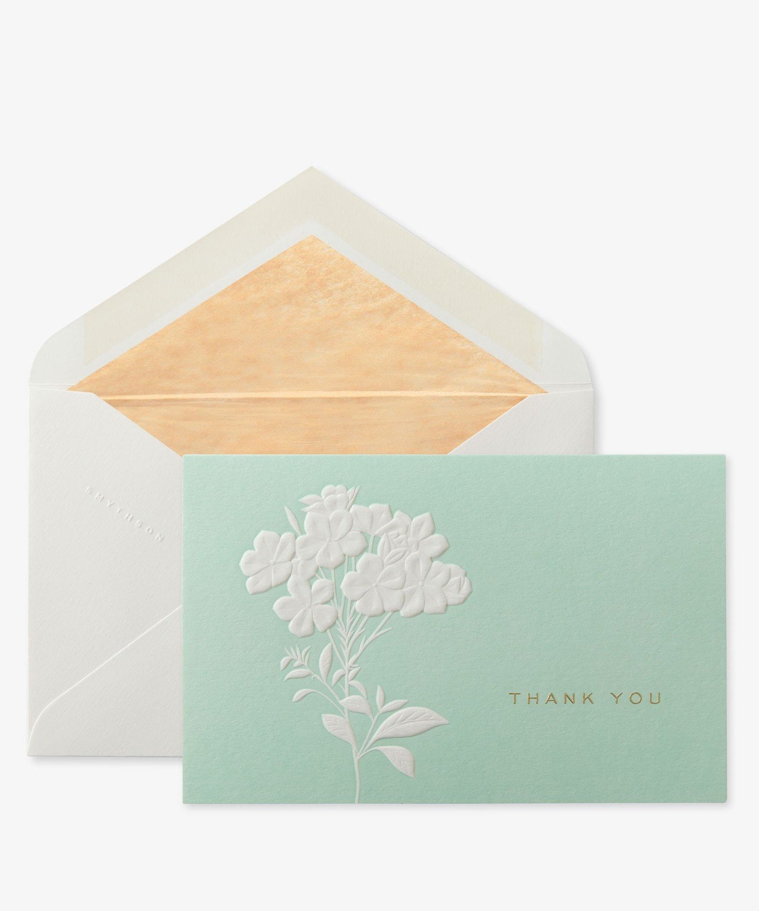 SMYTHSON Thank You Forget Me Not 10 Card Set スマイソン インテリア・生活雑貨 オブジェ・置物・アート ホワイト【送料無料】