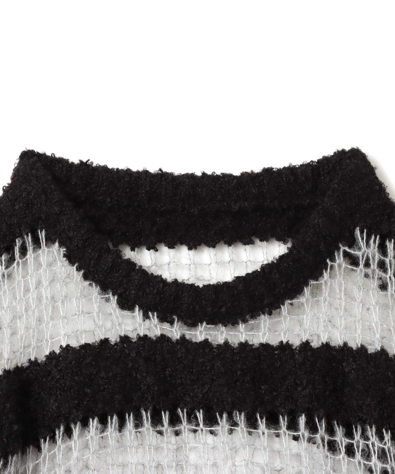 atmos pink atmos pink Border Knit Top BLACK アトモス トップス ニット ブラック