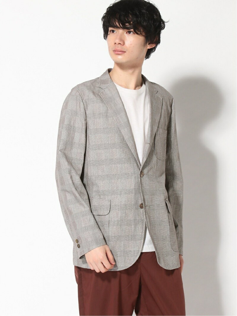 Cotton Ramie Glen Plaid 3-button Sport Coat 11-16-1575-887