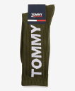 TOMMY JEANS (M)TOMMY HILFIGER(トミーヒルフィガー) TJ BOLD LOGO SOCKS トミーヒルフィガー 靴下・レッグウェア 靴下 グリーン ブラック ホワイト