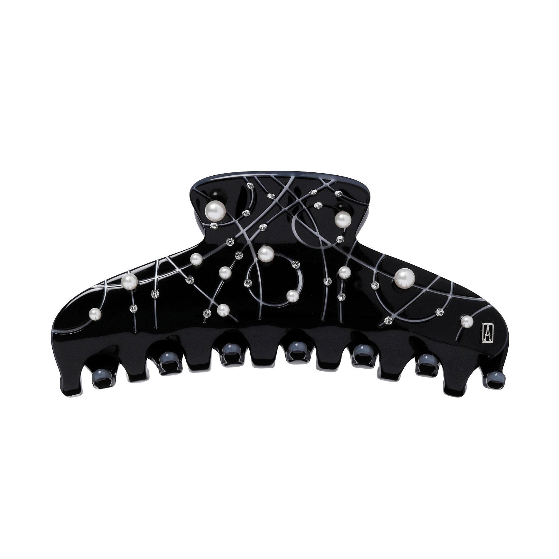 ALEXANDRE DE PARIS L クリップ アレクサンドル ドゥ パリ ヘアアクセサリー バレッタ・ヘアクリップ・ヘアピン ブラック【送料無料】のサムネイル