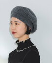 BEAMS HEART WOMEN ミックスリブ ベレー帽 防寒 ギフト 24AW ビームス ハート 帽子 ハンチング・ベレー帽 グレー ベージュ ネイビー【送...