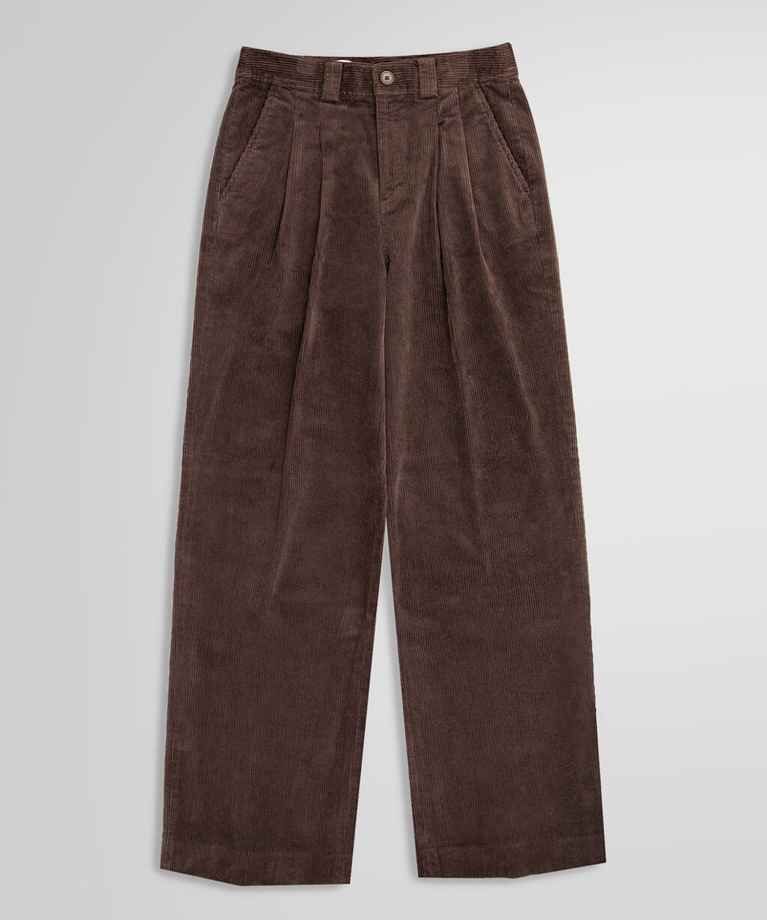 【SALE／30%OFF】BROOKS BROTHERS ストレッチコットン コーデュロイ プリーテッド ワイドレッグパンツ ブルックス ブラザーズ パンツ その他のパンツ ブラウン【送料無料】