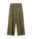 DES PRES 【WEB先行予約】コットンサテン カーゴパンツ トゥモローランド パンツ カーゴパンツ ホワイト カーキグリーン【送料無料】