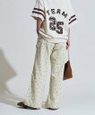 FREAK'S STORE カントリーフラワー コーデュロイパンツ<セットアップ対応> 25AW フリークスストア パンツ その他のパンツ グレー ベージュ ブラウン【送料無料】