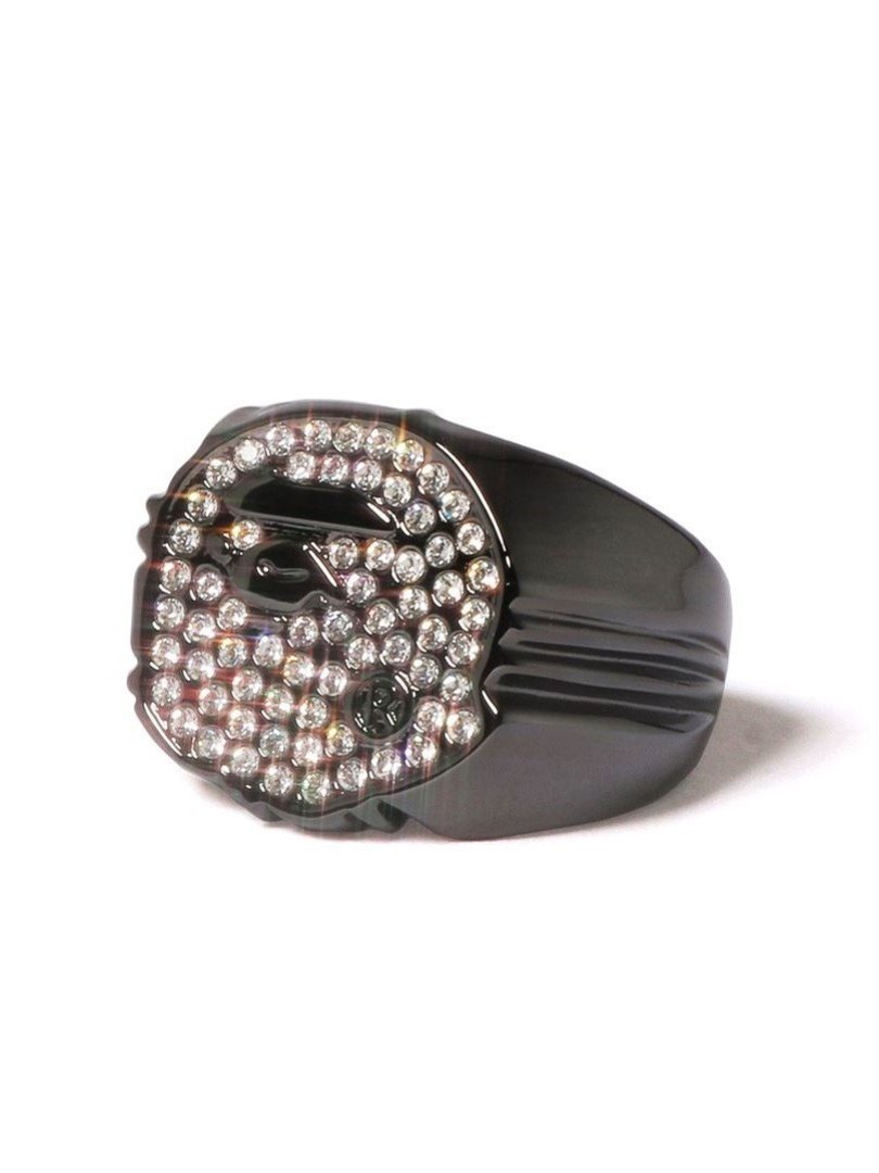 A BATHING APE RHINESTONE APE HEAD RING M  ٥  ꡼ӻ 󥰡...