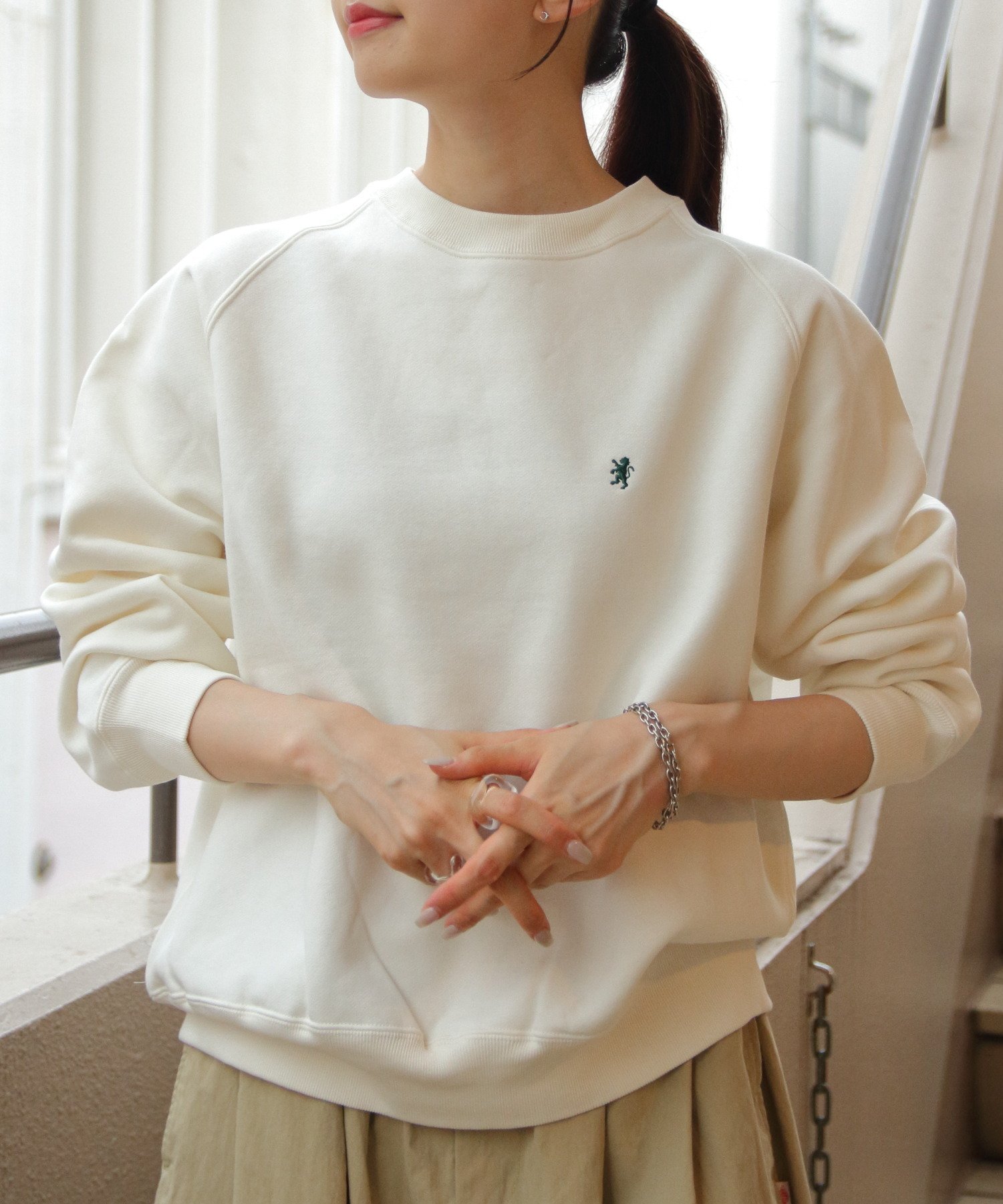 GYMPHLEX GYMPHLEX/(W)SWING SLEEVE CREW NECK TEE C0291 ƥåץ ȥåץ åȡȥ졼ʡ 졼 ֥롼 ۥ磻ȡ̵