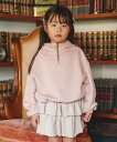 【SALE/40%OFF】10C REPIPI 【10C REPIPI】リボンガラハーフZIPパーカー レピピアルマリオ トップス スウェット・トレーナー グレ...