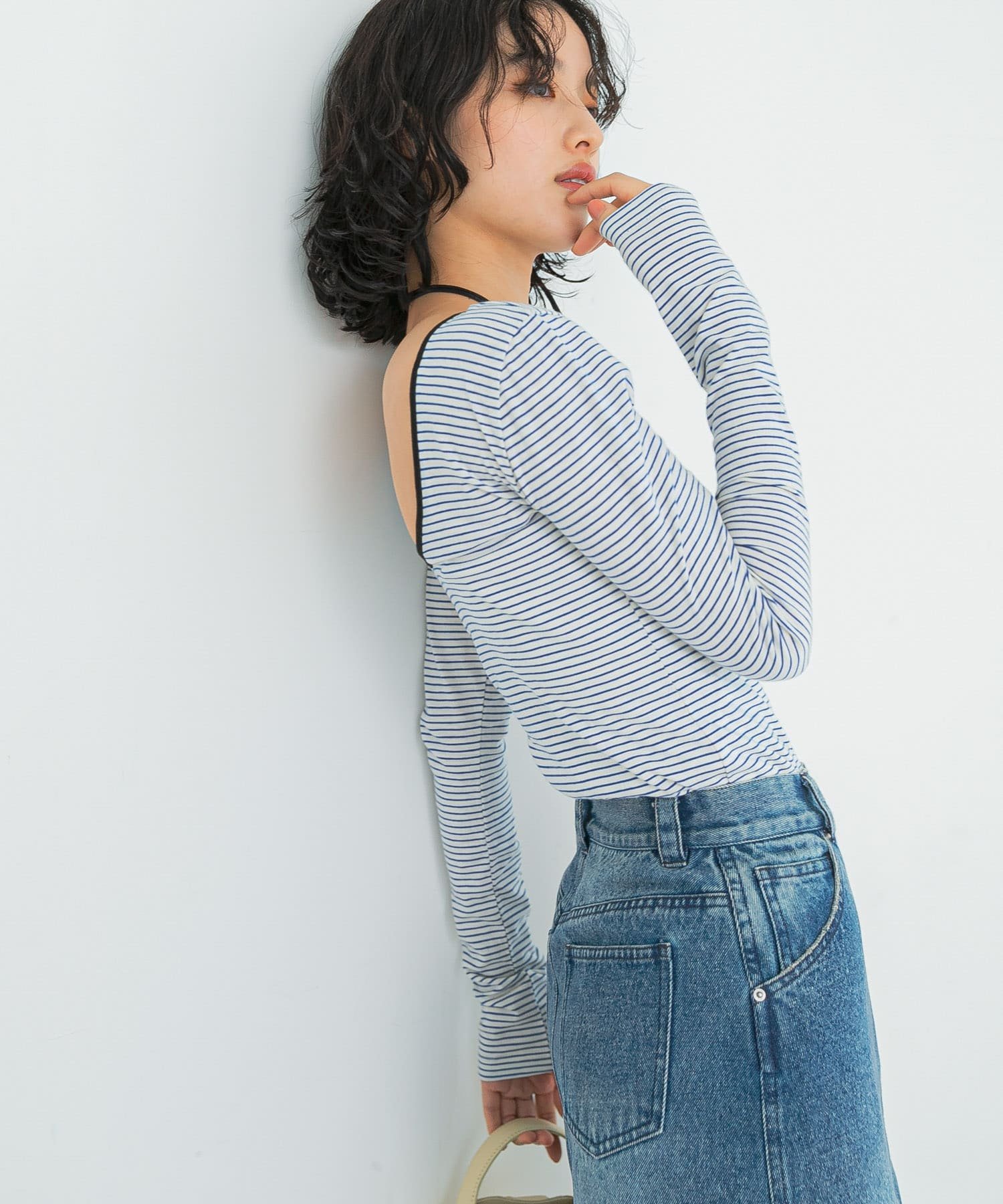 【SALE／50%OFF】URBAN RESEARCH ROSSO GREEN BUTTER Two-way Stripe Patch T-shirts アーバンリサーチロッソ トップス カットソー・Tシャツ レッド ブルー グリーン ブラック【送料無料】