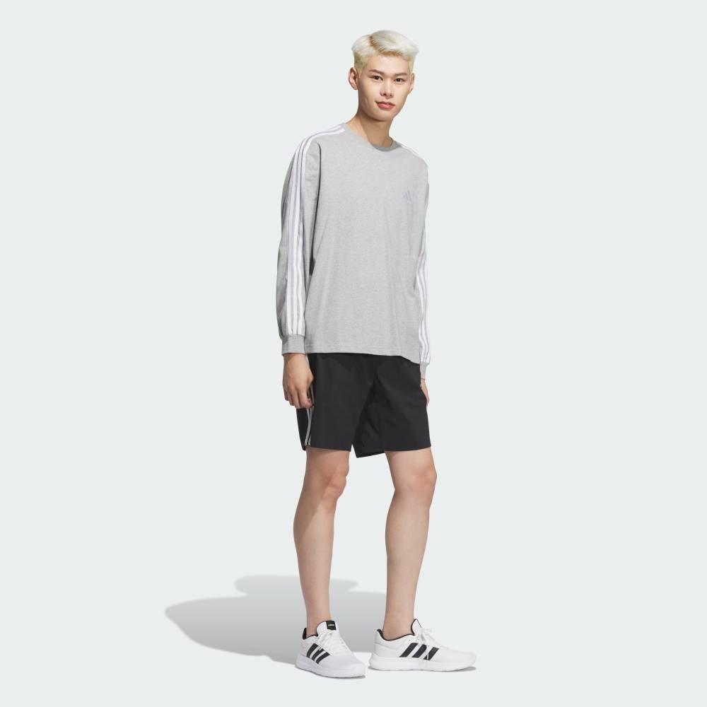 【SALE／20%OFF】adidas 【公式】アディダス adidas エッセンシャルズ プラス ルーズフィット スリーストライプス 長袖Tシャツ アディダス トップス カットソー・Tシャツ グレー