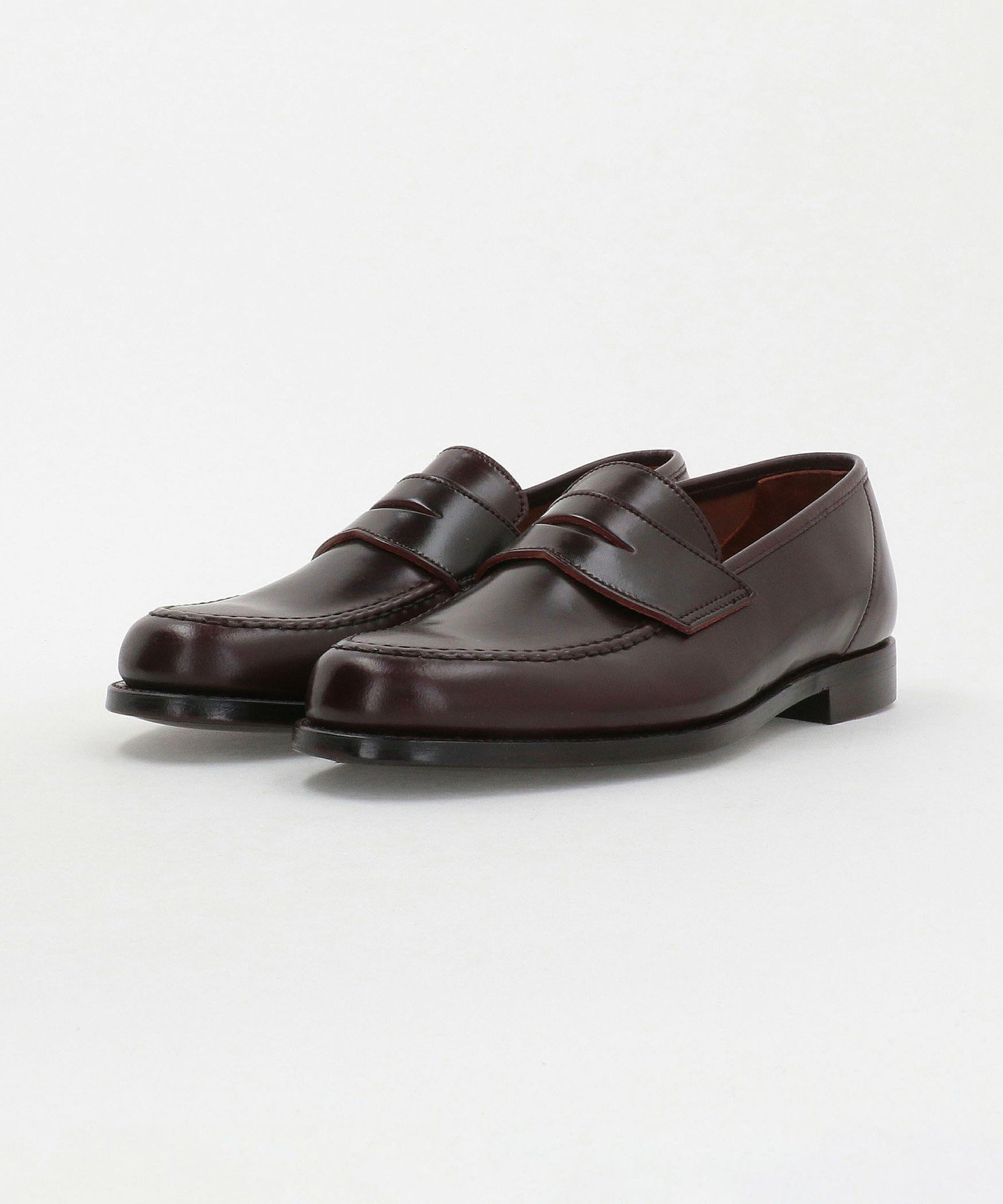UNITED ARROWS ＜CROCKETT&JONES＞HARVARD2/コードバン ローファー ユナイテッドアローズ シューズ・靴 レースアップ・ドレスシューズ ワインレッド【送料無料】