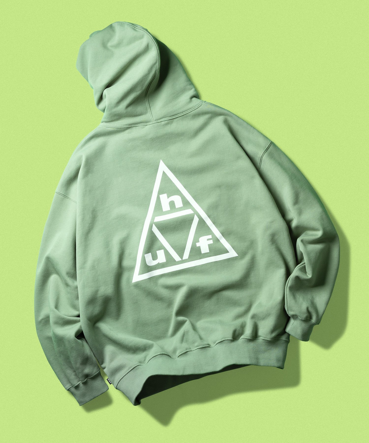 HUF TRIPLE TRIANGLE PO HOODIE / HUF ハフ パーカー ハフ トップス パーカー・フーディー ブラック グリーン【送料無料】