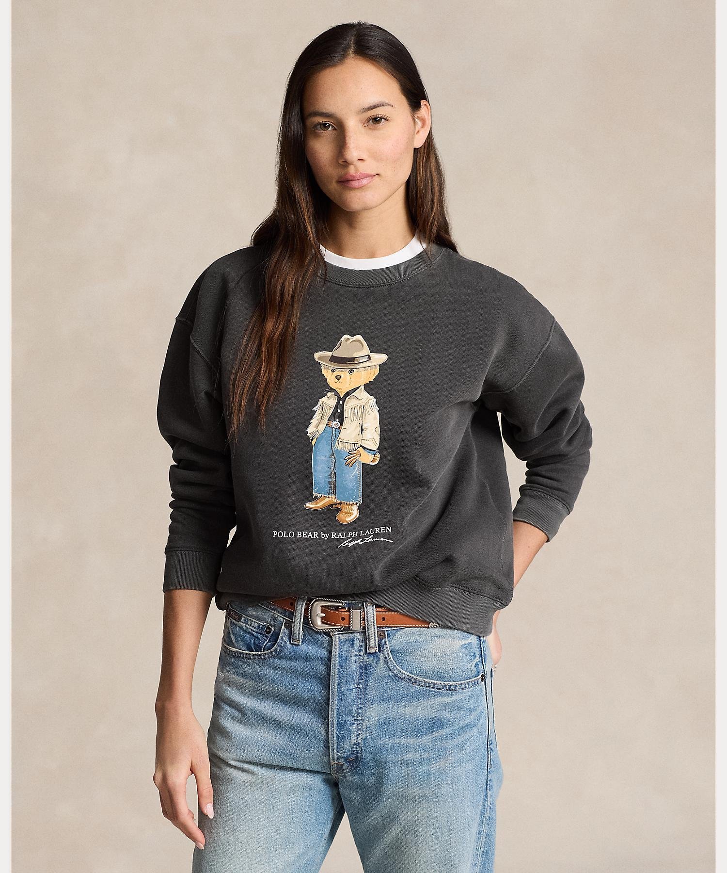 POLO RALPH LAUREN Polo ベア フリース クルーネック ラルフローレン トップス カットソー・Tシャツ ブラック【送料無料】のサムネイル