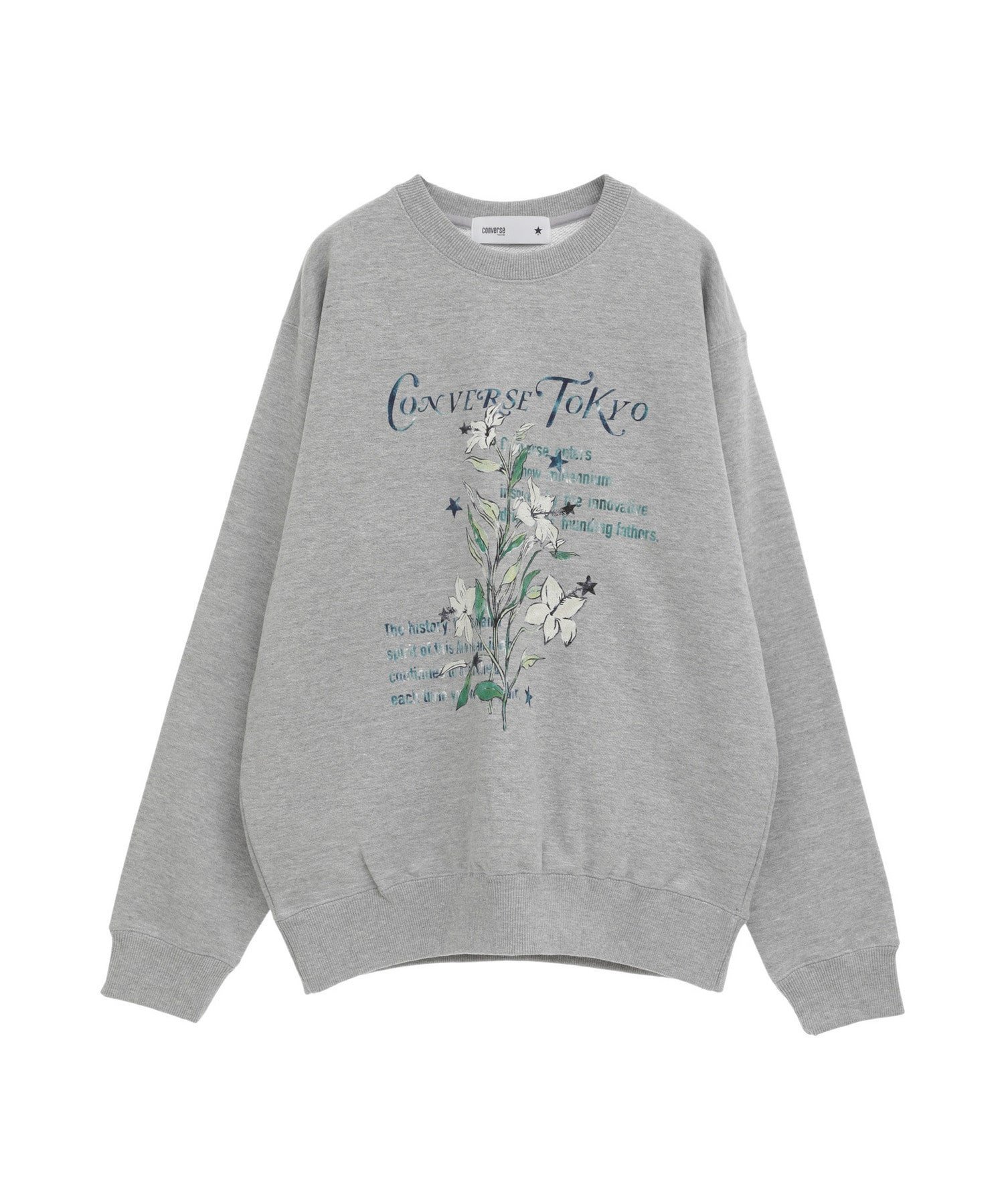 CONVERSE TOKYO 【限定展開】LILY FLOWER PRINT SWEAT コンバース