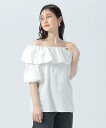 【SALE/50%OFF】BEAMS HEART WOMEN 2WAY オフショル プルオーバー 25SS オフショルダー ビームス ハート トップス シャツ・ブラウス ホワイト ブラック