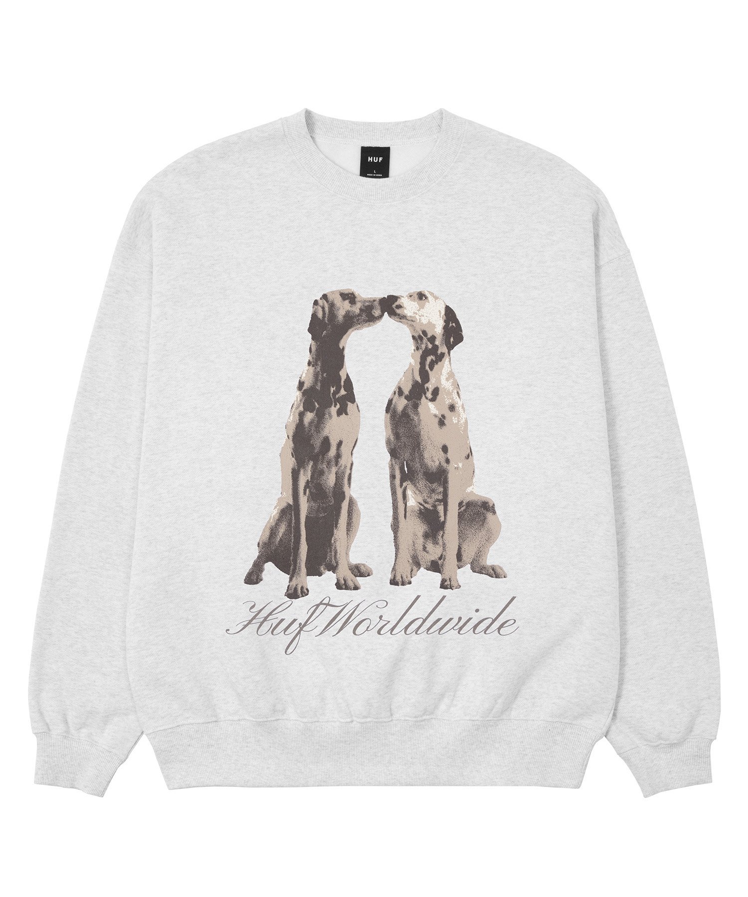 HUF DOGGED CREW / HUF ハフ スウェット ハフ トップス スウェット・トレーナー グレー ブラック【送料無料】