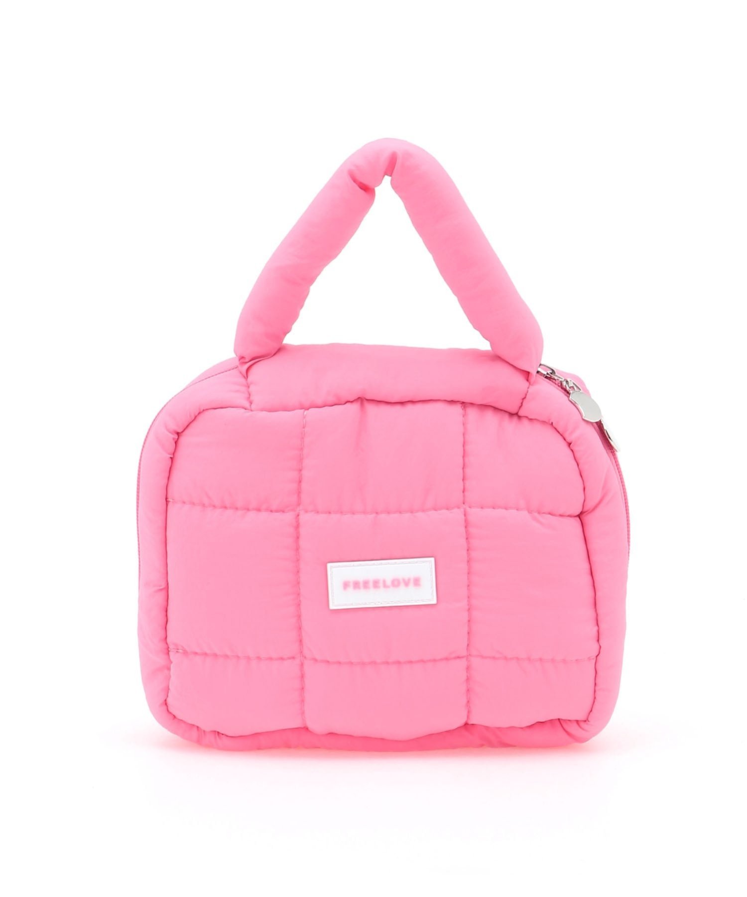 Mignonjour Mignonjour/(W)キルティングポーチ ミニョントレフル ルームヨンマルサンセレクティッド 財布・ポーチ・ケース ポーチ ピンク グリーン