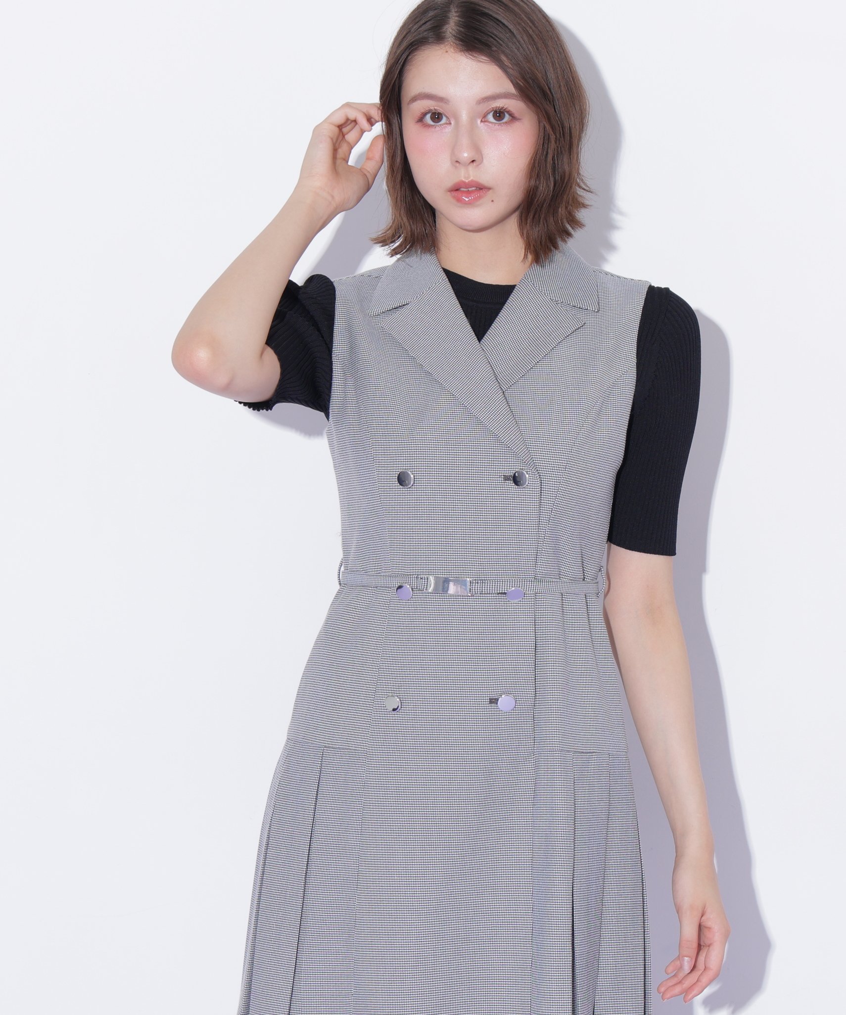 JILL by JILL STUART ジレミニワンピース ジル バイ ジル スチュアート ワンピース・ドレス ワンピース ブラウン ブラック