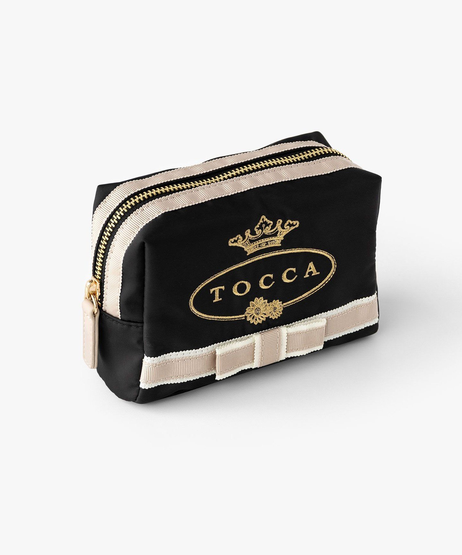 TOCCA LOGO POUCH ポーチ トッカ 財布・ポーチ・ケース ポーチ ブラック ピンク ベージュ ブルー ネイビー【送料無料】