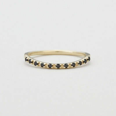 【SALE/10%OFF】NOJESS 【Pocket Ring】 K10ブラックダイヤモンドピンキーリング ノジェス アクセサリー リング ブラック【送料無料】