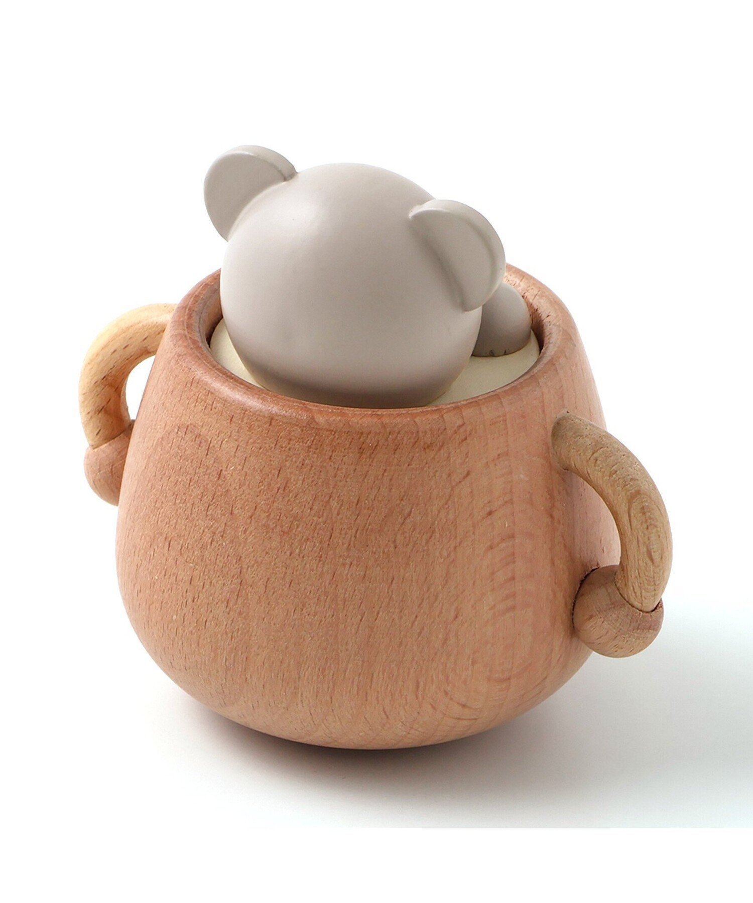 apres les cours tiny bear 木製ゆらゆらおもちゃ エフオーオンラインストア マタニティウェア・ベビー用品 その他のベビーグッズ ベージュ 3