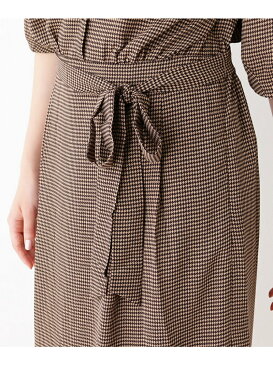 【SALE/50%OFF】OPAQUE.CLIP 【洗える】千鳥ワンピース オペークドットクリップ ワンピース【RBA_S】【RBA_E】