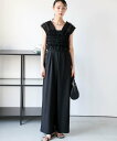 【SALE/50%OFF】La-gemme チュールベスト+サロペット セットアップ ラジュール スーツ・フォーマル セットアップスーツ ブラック ベージュ グ...