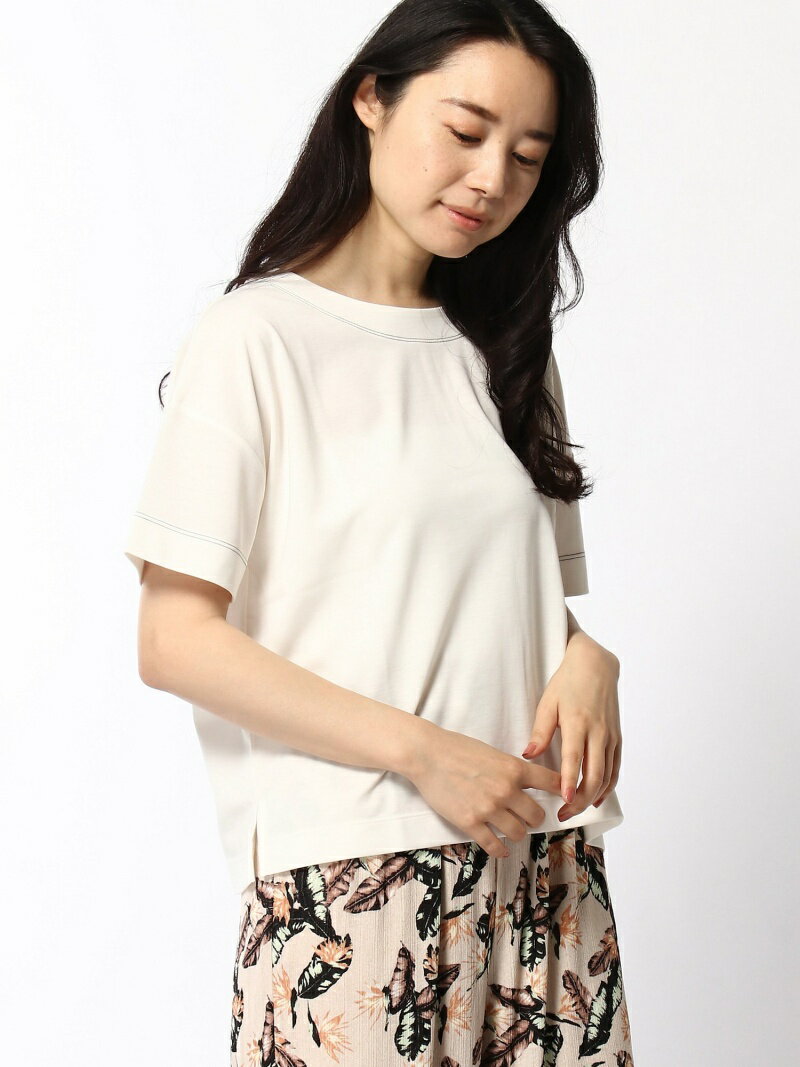 【SALE／45%OFF】LEPSIM K/ハイショクステッチSS レプシィム カットソー Tシャツ ホワイト グレー ブラック ブラウン ベージュのサムネイル