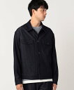 コムサイズム 服 メンズ 【SALE／55%OFF】COMME CA ISM 【セットアップ対応】デニムライクジャージー ブルゾン コムサイズム ジャケット・アウター ブルゾン・ジャンパー ネイビー ブラック【送料無料】