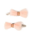 SHIPS KIDS SHIPS KIDS:ミニ チュール ヘアピン セット シップス ヘアアクセサリー バレッタ・ヘアクリップ・ヘアピン ピンク ベージュ