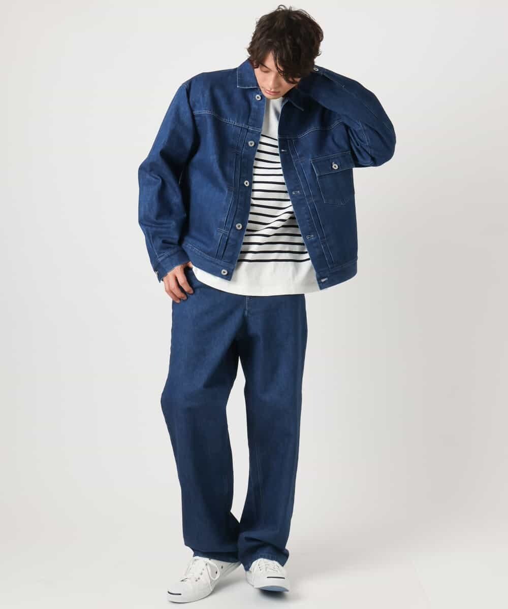 【SALE／42%OFF】a.v.v 【大人デニム】デニムトラッカージャケット Gジャン(セットアップ可) アー・ヴェ・ヴェ ジャケット・アウター デニムジャケット ブルー【送料無料】