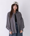 【SALE/50%OFF】repipi armario チェックルーズシャツ レピピアルマリオ トップス シャツ・ブラウス ブラウン ブルー