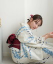 utatane utatane*注染工房 日本製 浴衣3点セット 紺とブルーの水草めだか ウタタネ 着物・浴衣・和装小物 浴衣 ブルー【送料無料】