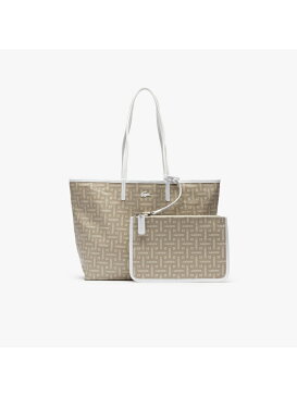 【SALE/30%OFF】LACOSTE CROISIERE モノグラムテキスタイルプリントトートバッグ ラコステ バッグ トートバッグ グレー ベージュ【送料無料】