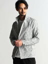 【SALE／60 OFF】NICOLE CLUB FOR MEN メッシュ調プリントジャケット ニコル ジャケット アウター その他のジャケット アウター グレー ブラック レッド【送料無料】