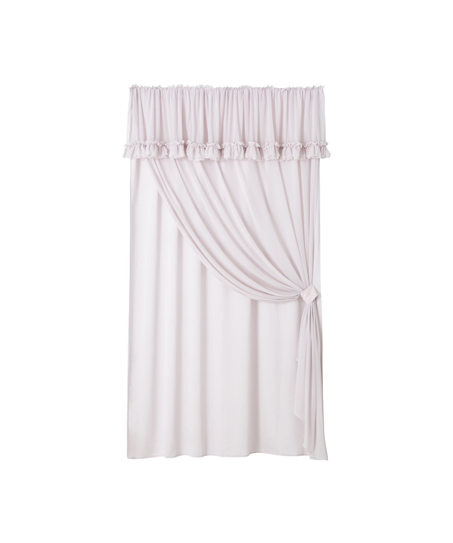 Francfranc フリルバランス ダブルカーテン H2000*W1000 フランフラン インテリア・生活雑貨 カーテン ピンク【送料無料】