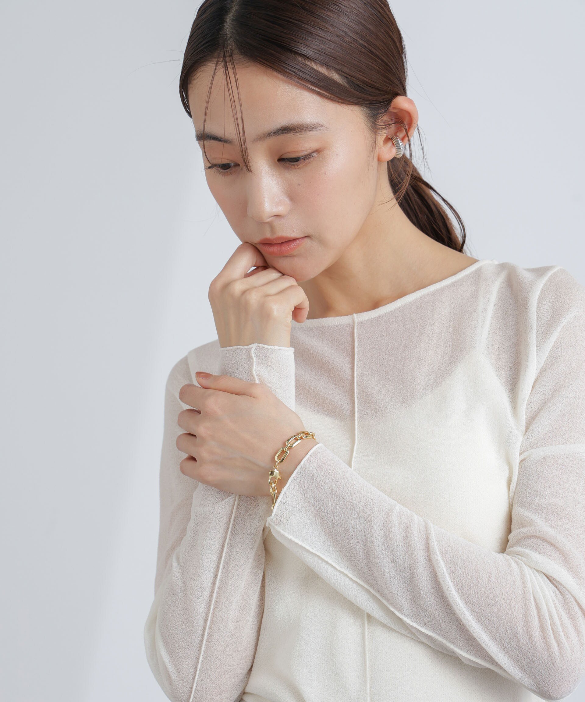 【SALE／40%OFF】NANO universe チェーンブレスレット ナノユニバース アクセサリー・腕時計 ブレスレット・バングル ゴールド【送料無料】 stylife-14390899 Rakuten Fashion サンプル画像3