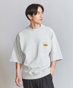 【SALE／50 OFF】BEAUTY YOUTH UNITED ARROWS 【別注】＜UNIVERSAL OVERALL＞ 1POCKET SHORT SLEEVE SWEAT/スウェット ユナイテッドアローズ アウトレット トップス スウェット トレーナー グレー ホワイト【送料無料】