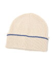 【SALE/38%OFF】LAKOLE ラインニットワッチ ラコレ 帽子 ニット帽・ビーニー ネイビー カーキグリーン ブラック ホワイト