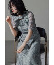 niana フラワーチュールカットアウトドレス 結婚式 パーティードレス オケージョンドレス ビーフラット ワンピース・ドレス ドレス グレー ベージュ ネイビ...