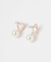 【SALE/50%OFF】niko and ... ハートコンビピアス ニコアンド アクセサリー・腕時計 ピアス ホワイト ブラック