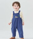 【SALE/30%OFF】moimoln 【3点セット】ドットスカーフ&トップス&ポニーオーバーオール モイモルン スーツ・フォーマル セットアップスーツ ブル...
