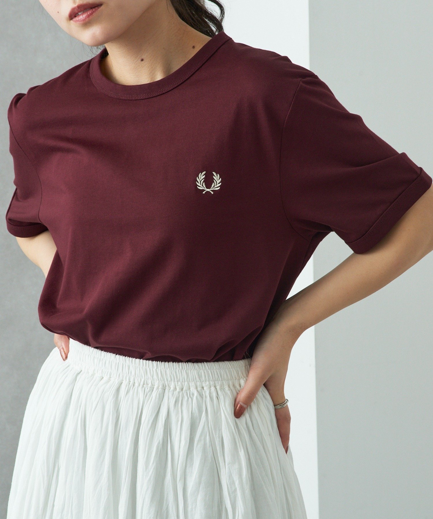 FRED PERRY FRED PERRY/RINGER T-SHIRT M3519 フレッドペリー Tシャツ カセットチャート トップス カットソー・Tシャツ グレー ブラック ピンク ホワイト ネイビー イエロー レッド グリーン【送料無料】