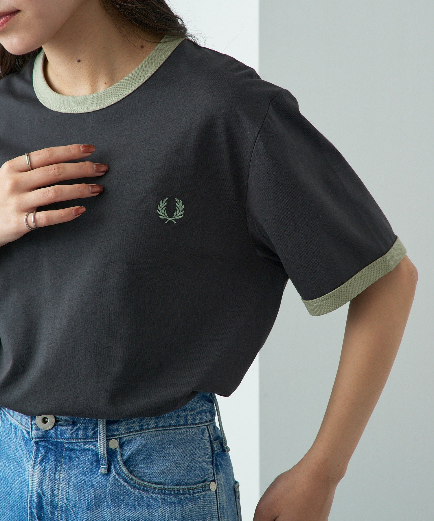 FRED PERRY FRED PERRY/RINGER T-SHIRT M3519 フレッドペリー Tシャツ カセットチャート トップス カットソー・Tシャツ グレー ブラック ピンク ホワイト ネイビー イエロー レッド グリーン【送料無料】