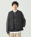 BEAMS 【別注】Traditional Weatherwear / Quilted Vest ビームス メン トップス ベスト・ジレ ブラック【送料無料】