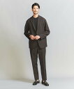 【SALE/50%OFF】BEAUTY&YOUTH UNITED ARROWS 【WARDROBE SMART】ダブルクロスウェザー リラックス セットアップ/ジャケット&イージーパンツ ユナイテッドアローズ アウトレット スーツ・フォーマル セットアップスーツ ブラウン ネイビー【送料無料】