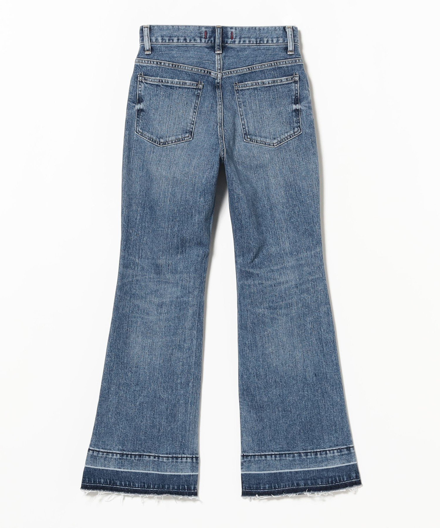 【SALE／40%OFF】Ray BEAMS RED CARD TOKYO / Peace ルーズフレア デニムパンツ ビームス アウトレット パンツ ジーンズ・デニムパンツ レッド【送料無料】