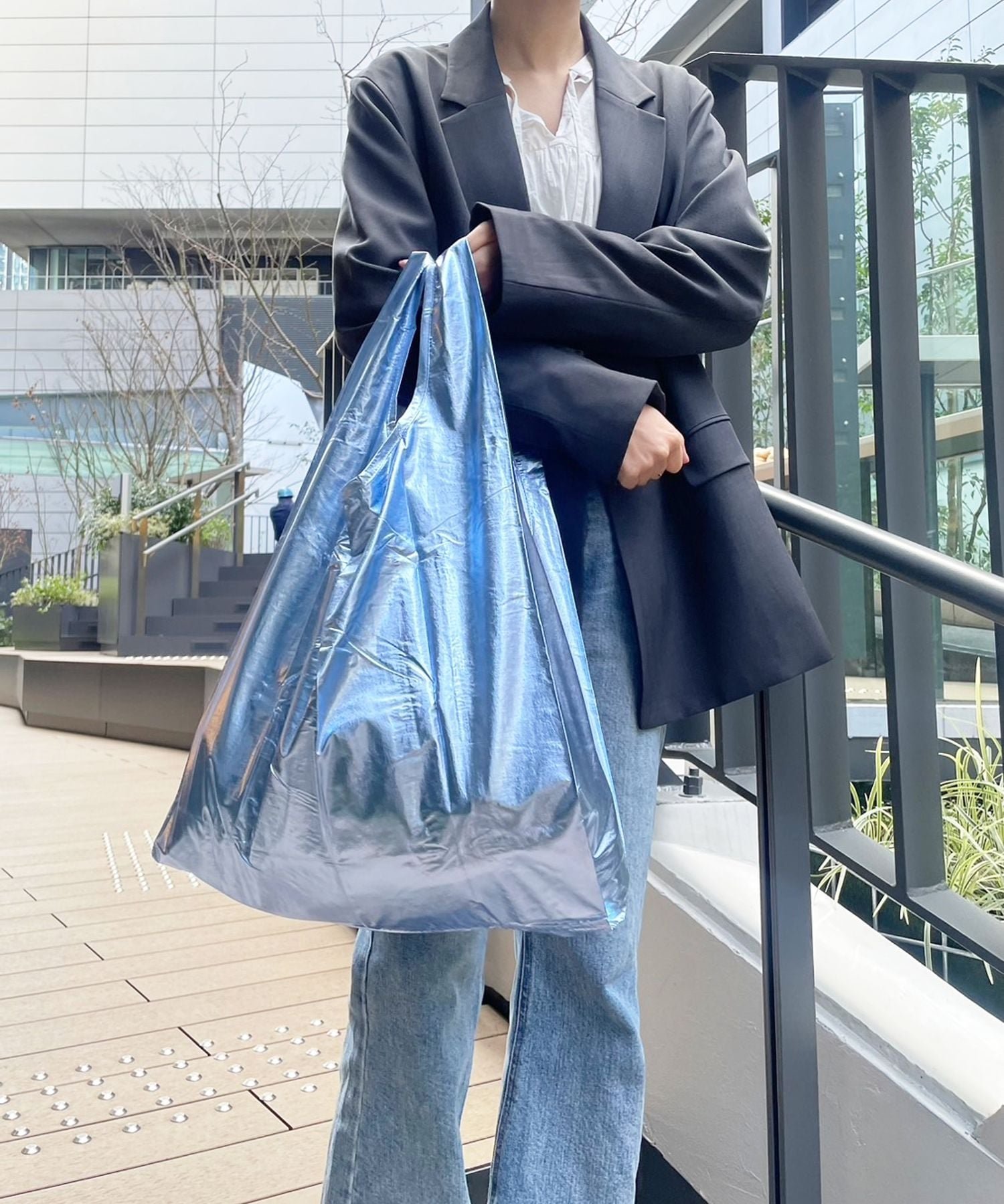 BAYFLOW 【BAGGU(バグゥ)】メタリックSTANDARD ベイフロー バッグ エコバッグ・サブバッグ ピンク