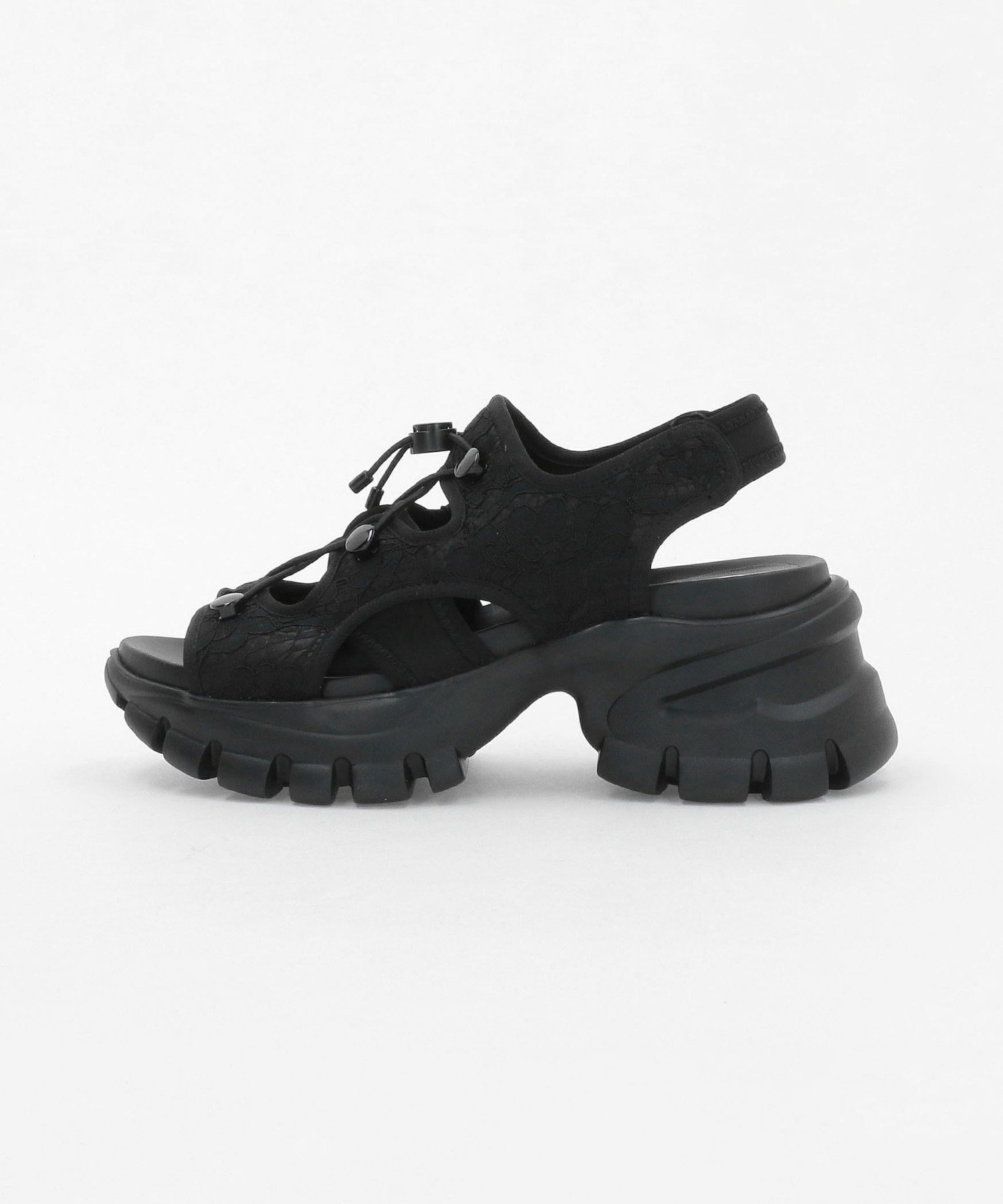 SY UNITED ARROWS ＜SY＞レースアップ ネオプレーンサンダル70↑ オデット エ オディール シューズ・靴 サンダル ブラック ブルー