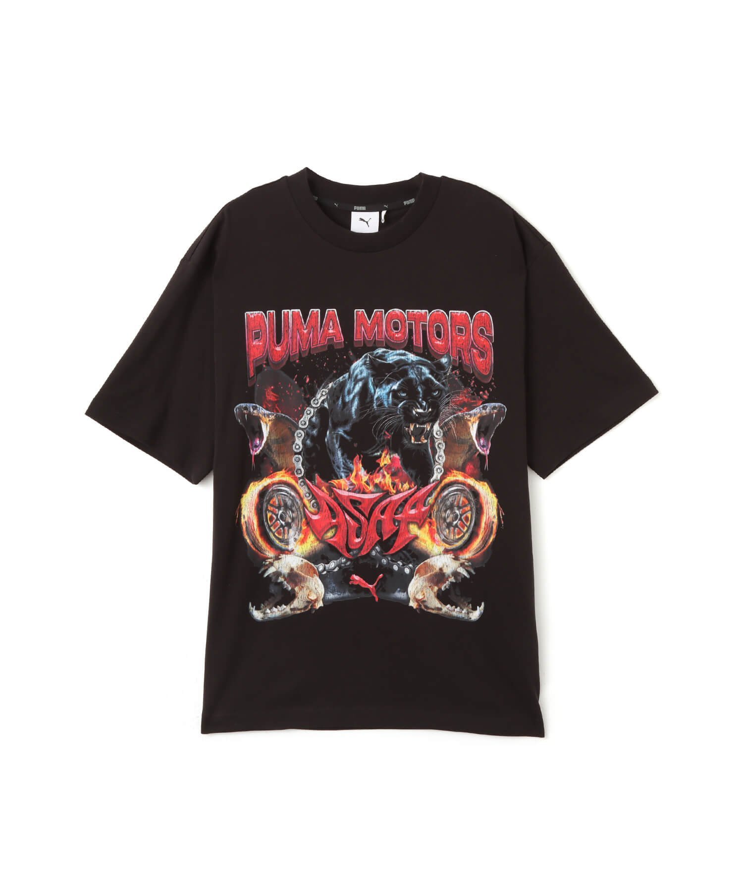 PUMA PUMA PUMA x A$AP ROCKY MOTORS TEE PUMA BLACK アトモス トップス カットソー・Tシャツ ブラック【送料無料】